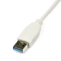 StarTech.com USB 3.0 to Gigabit Ethernet NIC Network Adapter - White, Wired, USB, Ethernet, 5000 Mbit/s, White
