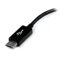 StarTech.com 5in Micro USB to USB OTG Host Adapter M/F, 0.127 m, Micro-USB B, USB A, USB 2.0, 480 Mbit/s, Black