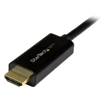 StarTech.com 16ft (5m) DisplayPort to HDMI Cable - 4K 30Hz - DisplayPort to HDMI Adapter Cable - DP 1.2 to HDMI Monitor Cable Converter - Latching DP Connector - Passive DP to HDMI Cord, 5 m, DisplayPort, HDMI, Male, Male, Straight