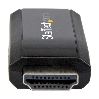 StarTech.com HDMI to VGA Converter with Audio - Compact - 1920x1200, Active video converter, Black, CE, FCC, REACH, 1900 x 1200, 1920 x 1200, 800 x 600,1024 x 768,1280 x 1024,1280 x 720,1280 x 768,1280 x 800,1280 x 960,1400 x 1050,1600 x..., 1080p, 720p