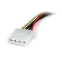 StarTech.com 6in SATA to LP4 Power Cable Adapter - F/M, 0.1524 m, Molex (4-pin), SATA 15-pin, Male, Male, Straight