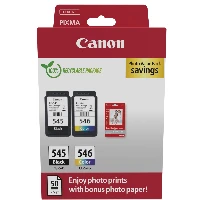 Canon 8287B008, Black, Cyan, Magenta, Yellow, 8 ml, 8 ml, 2 pc(s), 180 pages, Photo value pack