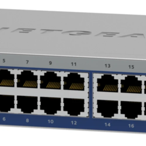 NETGEAR GS524-300EUS, 24-Port Gigabit Ethernet unmanaged Switch, Desktop, Unmanaged, Gigabit Ethernet (10/100/1000), Full duplex