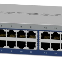 NETGEAR GS524-300EUS, 24-Port Gigabit Ethernet unmanaged Switch, Desktop, Unmanaged, Gigabit Ethernet (10/100/1000), Full duplex