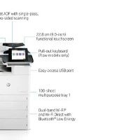 HP LaserJet Enterprise Flow MFP M776z - Stampante multifunzione - colore - laser - 297 x 864 mm (originale) - A3/Ledger (supporti) - fino a 46 ppm (copia) - fino a 46 ppm (stampa) - 2300 fogli - 33.6 Kbps - USB 2.0, Gigabit LAN, Wi-Fi(n), host USB 2.0