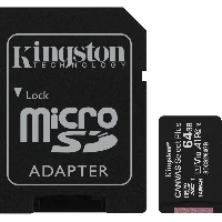 Kingston Canvas Select Plus - Scheda di memoria flash (adattatore da microSDXC a SD in dotazione) - 64 GB - A1 / Video Class V10 / UHS Class 1 / Class10 - UHS-I microSDXC (pacchetto di 3)