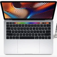 Compulocks Ledge Lock Adapter for MacBook Pro 16 (2019) with Keyed Cable Lock - Adattatore connessione blocco di sicurezza - argento - con blocco cavo con chiave - per Apple MacBook Pro 16 (Late 2019)