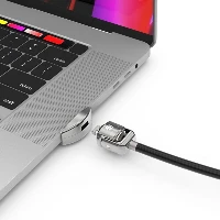Compulocks Ledge Lock Adapter for MacBook Pro 16 (2019) with Keyed Cable Lock - Adattatore connessione blocco di sicurezza - argento - con blocco cavo con chiave - per Apple MacBook Pro 16 (Late 2019)