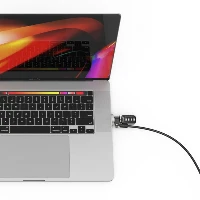 Compulocks Ledge Lock Adapter for MacBook Pro 16 (2019) with Combination Cable Lock - Adattatore connessione blocco di sicurezza - argento - con blocco cavo a combinazione - per Apple MacBook Pro 16 (Late 2019)