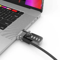 Compulocks Ledge Lock Adapter for MacBook Pro 16 (2019) with Combination Cable Lock - Adattatore connessione blocco di sicurezza - argento - con blocco cavo a combinazione - per Apple MacBook Pro 16 (Late 2019)