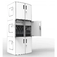 Compulocks Tablet / Laptop Charging Cabinet For Counter Top or Wall Mount UK Power Plug - Unit cabinet - per 16 tablet - dimensione schermo 13 - installabile a parete, installabile su carrello