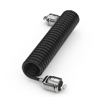 Compulocks Dual Head Coiled Keyed Cable Lock - Blocco cavo di sicurezza