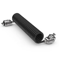 Compulocks Dual Head Coiled Keyed Cable Lock - Blocco cavo di sicurezza