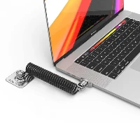 Compulocks Dual Head Coiled Keyed Cable Lock - Blocco cavo di sicurezza
