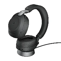 Jabra Evolve2 85 MS Stereo - Cuffie con microfono - dimensione completa - Bluetooth - senza fili, cablato - eliminazione rumore attivata - jack 3,5 mm - isolamento dal rumore - nero - Certificato per i team Microsoft