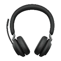 Jabra Evolve2 65 MS Stereo - Cuffie con microfono - on-ear - Bluetooth - senza fili - USB-A - isolamento dal rumore - nero - Certificato per i team Microsoft