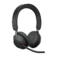 Jabra Evolve2 65 MS Stereo - Cuffie con microfono - on-ear - Bluetooth - senza fili - USB-A - isolamento dal rumore - nero - Certificato per i team Microsoft