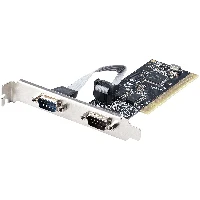 StarTech.com Scheda seriale PCI RS232 a 2 porte - Scheda di espansione/ controller seriale PCI a doppia porta seriale DB9 - Staffe standard (installate) e a basso profilo - Windows/Linux (PCI2S5502) - Scheda seriale - PCI profilo basso - RS-232 x 2 - nero