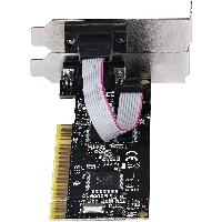 StarTech.com Scheda seriale PCI RS232 a 2 porte - Scheda di espansione/ controller seriale PCI a doppia porta seriale DB9 - Staffe standard (installate) e a basso profilo - Windows/Linux (PCI2S5502) - Scheda seriale - PCI profilo basso - RS-232 x 2 - nero