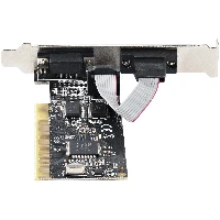 StarTech.com Scheda seriale PCI RS232 a 2 porte - Scheda di espansione/ controller seriale PCI a doppia porta seriale DB9 - Staffe standard (installate) e a basso profilo - Windows/Linux (PCI2S5502) - Scheda seriale - PCI profilo basso - RS-232 x 2 - nero