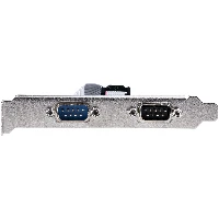 StarTech.com Scheda seriale PCI RS232 a 2 porte - Scheda di espansione/ controller seriale PCI a doppia porta seriale DB9 - Staffe standard (installate) e a basso profilo - Windows/Linux (PCI2S5502) - Scheda seriale - PCI profilo basso - RS-232 x 2 - nero