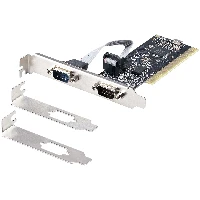 StarTech.com Scheda seriale PCI RS232 a 2 porte - Scheda di espansione/ controller seriale PCI a doppia porta seriale DB9 - Staffe standard (installate) e a basso profilo - Windows/Linux (PCI2S5502) - Scheda seriale - PCI profilo basso - RS-232 x 2 - nero