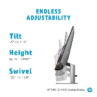 HP Z40c G3 - Monitor a LED - curvato - 40 (39.7 visualizzabile) - 5120 x 2160 WUHD  60 Hz - IPS - 300 cd/m - 10001 - 14 ms - 2xThunderbolt 3, HDMI, DisplayPort - altoparlanti