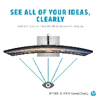 HP Z40c G3 - Monitor a LED - curvato - 40 (39.7 visualizzabile) - 5120 x 2160 WUHD  60 Hz - IPS - 300 cd/m - 10001 - 14 ms - 2xThunderbolt 3, HDMI, DisplayPort - altoparlanti