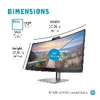 HP Z40c G3 - Monitor a LED - curvato - 40 (39.7 visualizzabile) - 5120 x 2160 WUHD  60 Hz - IPS - 300 cd/m - 10001 - 14 ms - 2xThunderbolt 3, HDMI, DisplayPort - altoparlanti