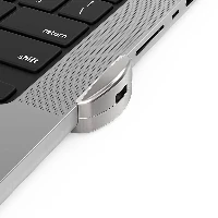 Compulocks Ledge Lock Adapter for MacBook Pro 16 M1 & M2 Silver - Adattatore connessione blocco di sicurezza - per Apple MacBook Pro 16 (Late 2021)