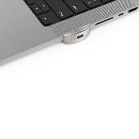 Compulocks Ledge Lock Adapter for MacBook Pro 16 M1 & M2 Silver - Adattatore connessione blocco di sicurezza - per Apple MacBook Pro 16 (Late 2021)