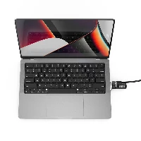 Compulocks Ledge Lock Adapter for MacBook Pro 14 M1 & M2 with Combination Cable Lock - Adattatore connessione blocco di sicurezza - con lucchetto con combinazione - per Apple MacBook Pro 14 (Late 2021)