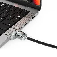 Compulocks Ledge Lock Adapter for MacBook Pro 14 M1 & M2 with Keyed Cable Lock - Adattatore connessione blocco di sicurezza - con portachiavi - per Apple MacBook Pro 14 (Late 2021)