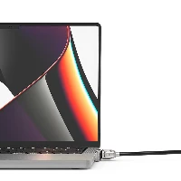 Compulocks Ledge Lock Adapter for MacBook Pro 14 M1 & M2 with Keyed Cable Lock - Adattatore connessione blocco di sicurezza - con portachiavi - per Apple MacBook Pro 14 (Late 2021)