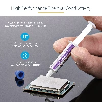 StarTech.com Pasta Termica ad Alte Prestazioni, confezione da 5 siringhe richiudibili (1,5 g /cad), Pasta Termoconduttiva con Assido di Metallo per CPU/GPU, RoHS / CE (SILV5-THERMAL-PASTE) - Colla termica - a prestazioni elevate (pacchetto di 5)