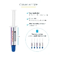 StarTech.com Pasta Termica ad Alte Prestazioni, confezione da 5 siringhe richiudibili (1,5 g /cad), Pasta Termoconduttiva con Assido di Metallo per CPU/GPU, RoHS / CE (SILV5-THERMAL-PASTE) - Colla termica - a prestazioni elevate (pacchetto di 5)