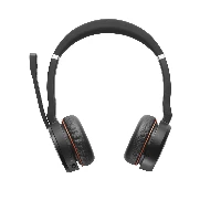 Jabra Evolve 75 SE UC Stereo - Cuffie con microfono - on-ear - Bluetooth - senza fili - eliminazione rumore attivata - USB - con supporto di ricarica - Zoom Certificato - per LINK 380a MS