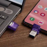 Kingston DataTraveler microDuo 3C - Chiavetta USB - 256 GB - USB 3.2 Gen 1 / USB-C