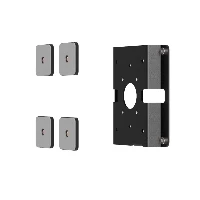 Compulocks VESA Glass Mount Bracket with Security Slot - Kit montaggio (staffa di montaggio VESA) - per display / tablet LCD - interfaccia montaggio 100 x 100 mm - montato su vetro
