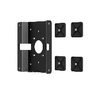 Compulocks VESA Glass Mount Bracket with Security Slot - Kit montaggio (staffa di montaggio VESA) - per display / tablet LCD - interfaccia montaggio 100 x 100 mm - montato su vetro