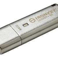 Kingston IronKey Locker+ 50 - Chiavetta USB - crittografato - 64 GB - USB 3.2 Gen 1