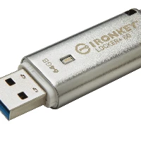 Kingston IronKey Locker+ 50 - Chiavetta USB - crittografato - 64 GB - USB 3.2 Gen 1