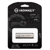 Kingston IronKey Locker+ 50 - Chiavetta USB - crittografato - 64 GB - USB 3.2 Gen 1