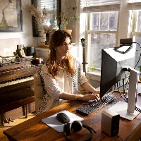 HP 965 Streaming - Webcam - colore - 8 MP - 3840 x 2160 - audio - USB 3.0