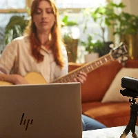 HP 965 Streaming - Webcam - colore - 8 MP - 3840 x 2160 - audio - USB 3.0