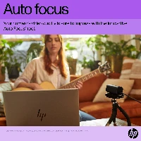 HP 965 Streaming - Webcam - colore - 8 MP - 3840 x 2160 - audio - USB 3.0