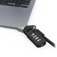 Compulocks Ledge Lock Adapter for MacBook Air M2 2022 with Combination Lock - Adattatore di blocco del cavo di sicurezza - con blocco cavo a combinazione - per Apple MacBook Air