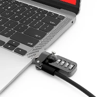 Compulocks Ledge Lock Adapter for MacBook Air M2 2022 with Combination Lock - Adattatore di blocco del cavo di sicurezza - con blocco cavo a combinazione - per Apple MacBook Air