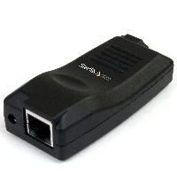 StarTech.com 10/100/1000 Mbps Gigabit 1 Port USB over IP Device Server - Windows 7 / XP / Vista ONLY, Wired, RJ-45, USB, 1000 Mbit/s, Black