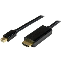 StarTech.com 3ft (1m) Mini DisplayPort to HDMI Cable - 4K 30Hz Video - mDP to HDMI Adapter Cable - Mini DP or Thunderbolt 1/2 Mac/PC to HDMI Monitor/Display - mDP to HDMI Converter Cord, 1 m, DisplayPort, HDMI Type A (Standard), Male, Male, Straight